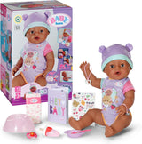 BABY Born Eva 43Cm, dukke med 10 funktioner og tilbehør, til børn fra 3 år, fungerer uden batteri, stor dukke 43Cm, 836408 Zapf Creation Dolls Naty Shop Standard titel