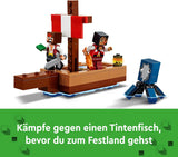 LEGO Minecraft Piratskibet Voyage Blæksprutte- og kamelpiratfigur Legetøjsskibsbygning Rollespilsgave til drenge og piger 8 år 21259 Byggesæt Besuche den LEGO-Store