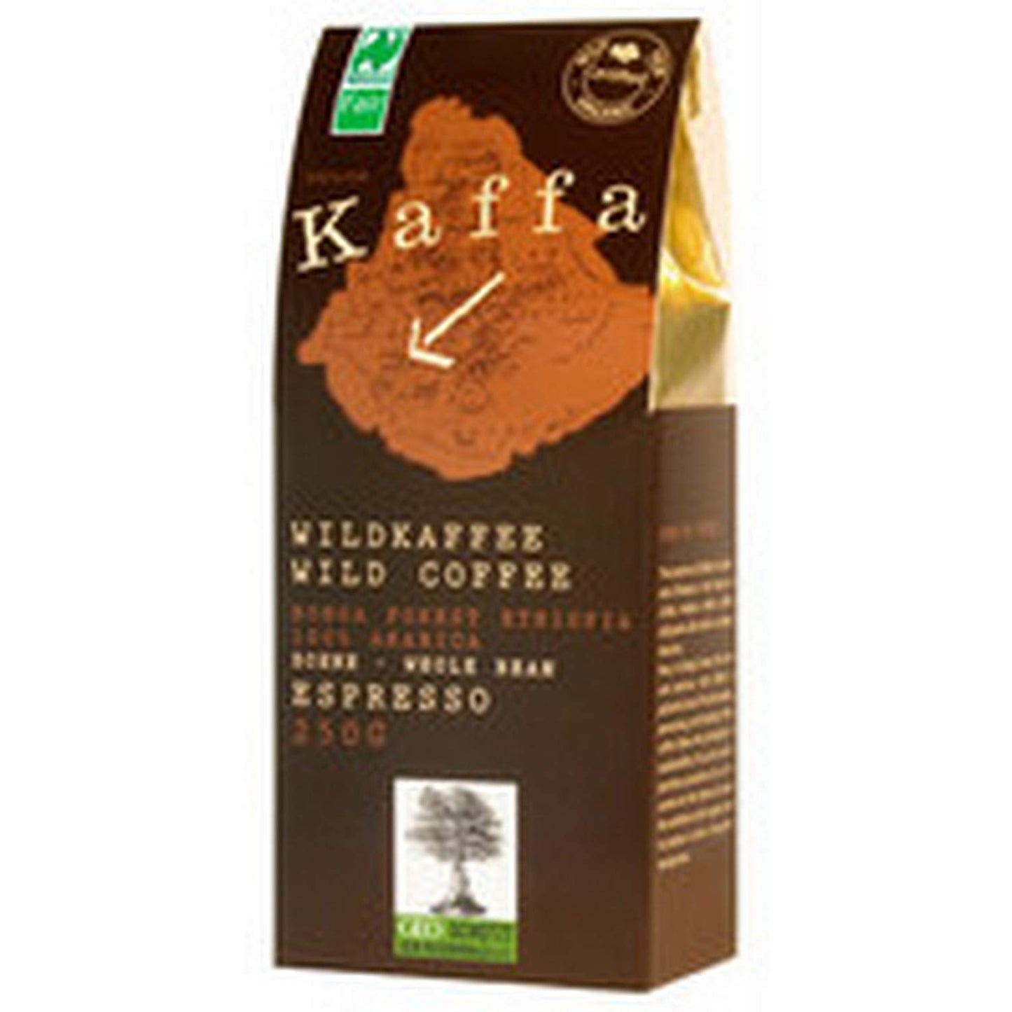 Espresso "Kaffa", hele vilde kaffebønner (250 g) - Økologisk