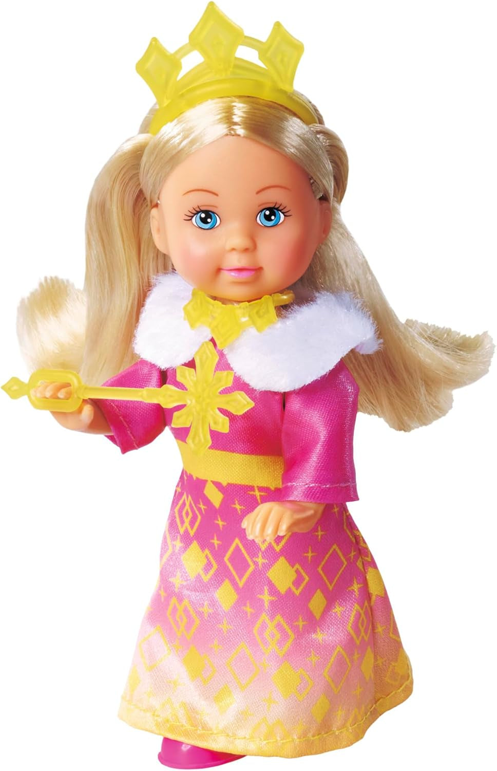 Simba Evi Love Princess Ride, prinsessedukke med slæde og vinterhest, prinsessetilbehør, 12 cm, 3+