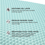 Sealy SE '19 Essentials SM Aqua Bubble Gel-lagen, 1 MC (US) pude, hvid, 61 X 40 X 14 cm Naty Shop standardpuder