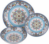 Porcelænsservice med 18 stykker, 6 forskellige sæt tallerkener, Andalusia
