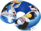 Warner Bros Looney Tunes Babypiger Nakkepude Blød rejse Bil Bugs Bunny Daffy Duck Silvestro Titti Comfort Cartoon Blue Naty Shop rejsepuder