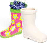 Baker Ross 'Wellies' keramiske gryder til børn (2 pakke)