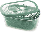 Sav til konservering af frugtsmag, plastik, grøn, 4 LT - rektangulære madopbevaringskasser Naty Shop Green 4 Lt - rektangulær
