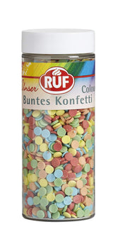 RUF Love Chokolade Chokolade Linsedekorationer, lavet af fin mælkechokolade med en sprød og farverig sukkerglasur, 75g pr.