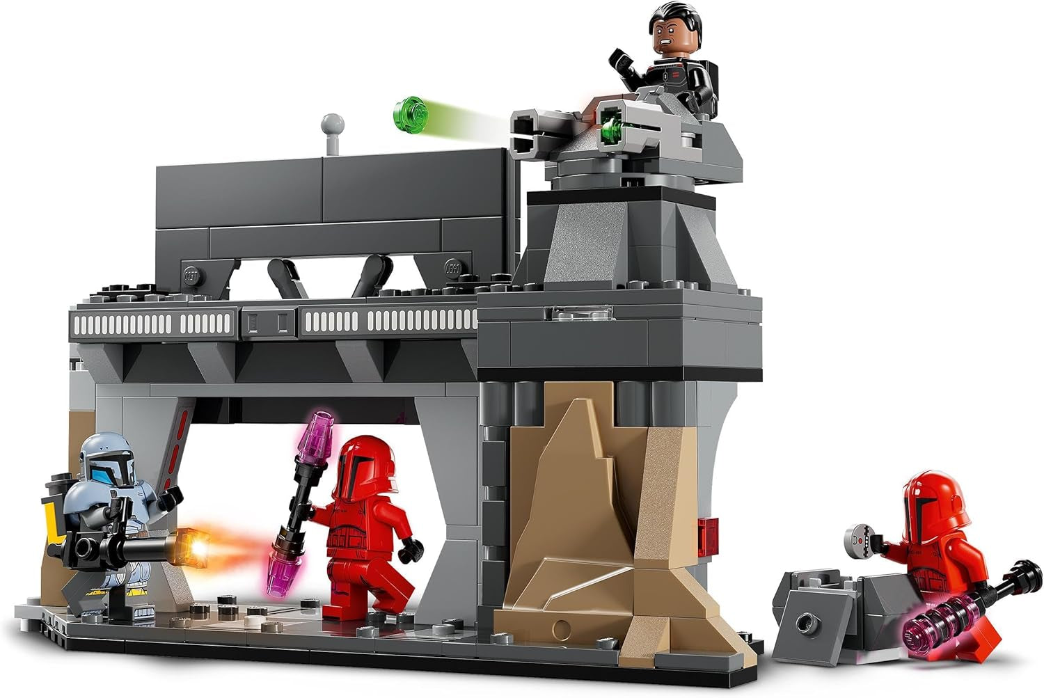 LEGO Star Wars: Mandalorian-duellen mellem Paz Vizsla og Moff Gideon, samlerobjekt til byggelegetøj til børn, gaveidé til kreative drenge og piger over 7 år, Mandalorian-legetøj 75386 Byggesæt Beuche den LEGO-Store