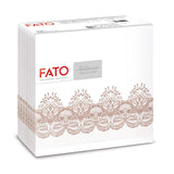 Fato - Tørre papirservietter, airlaid, tekstileffekt, pakke med 50 servietter, 40X40 foldet i 4 format, Tropicana Decor