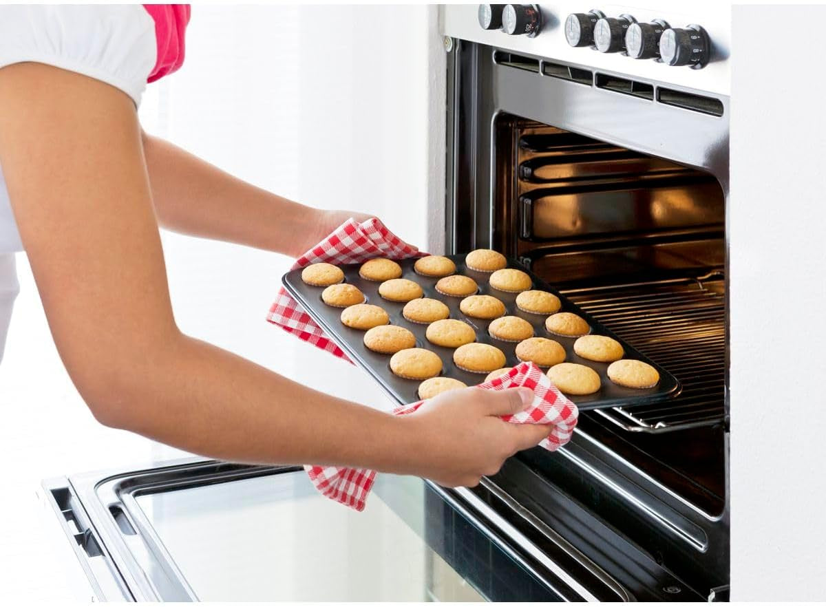 Zenker 6541 Black Metallic 24Er Mini-Muffinform – Antihaftbeschichte Für Perfekte Mini-Muffins, Ø 4,5 Cm, ​​Made in Germany Forme og bageplader Naty Shop