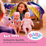 Baby Born Rosie blød dukke 30 cm med 6 lyde og flaske, pink