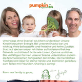 Pumpkin Organics Baby flerkornede gulerods- og mangoringe (pakke med 8) Additivfri babysnacks fra 12 måneder - Allergenfri² og glutenfri³ sprøde babysnacks (8 x 20 g)