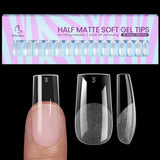 Btartbox Extra Short Mandel Neglespidser - Full Cover Gel X Soft XS Gel Neglespidser - Forformede Semi-Mat Til Brede Negle Salon 320 Stk