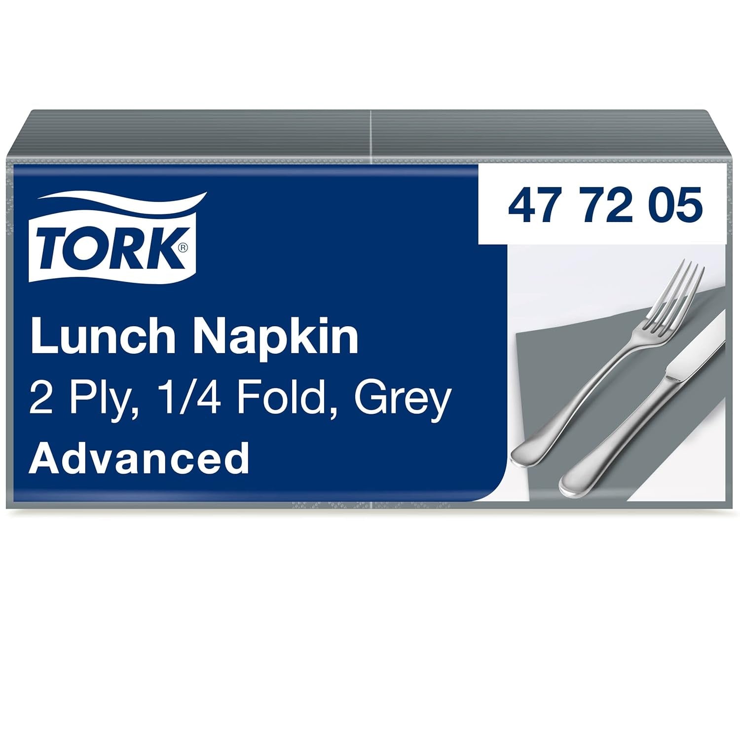 Tork 477840 Lime frokostservietter / 2-lags servietter til små måltider eller snacks / Avanceret kvalitet / 10 X 200 (2000) Papirservietter / 32,6 X 33 cm (L X B) / 1/4 fold