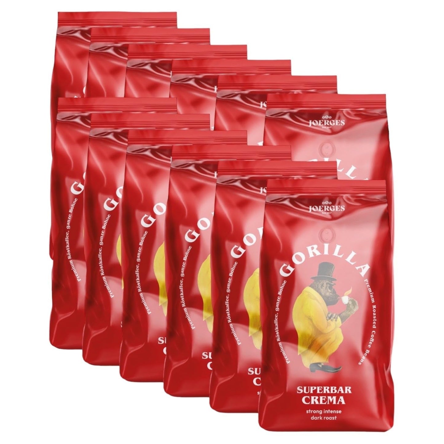 Gorilla Espresso Super Bar Cream 12 x 1 kg, kaffebønner