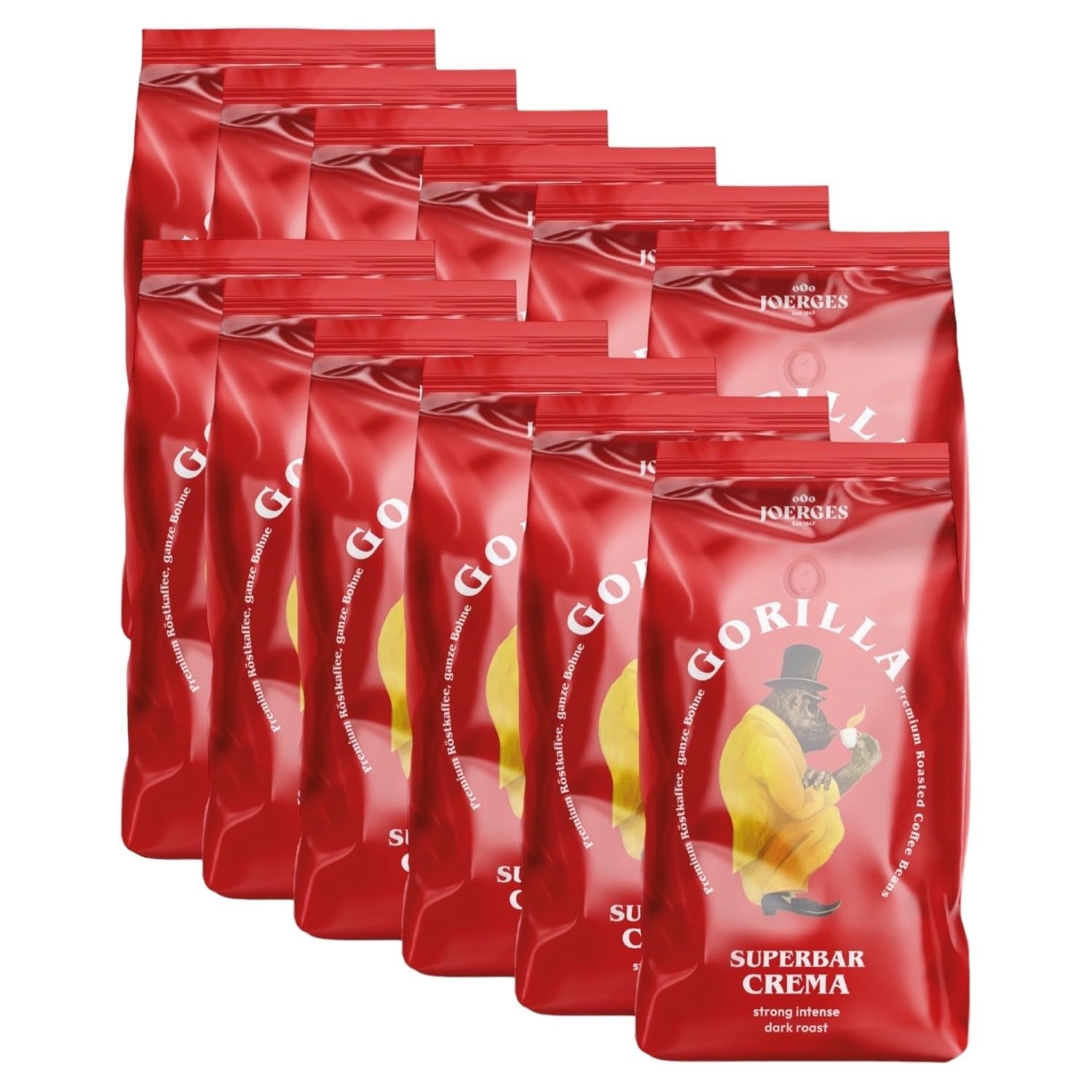 Gorilla Espresso Super Bar Cream 12 x 1 kg, kaffebønner