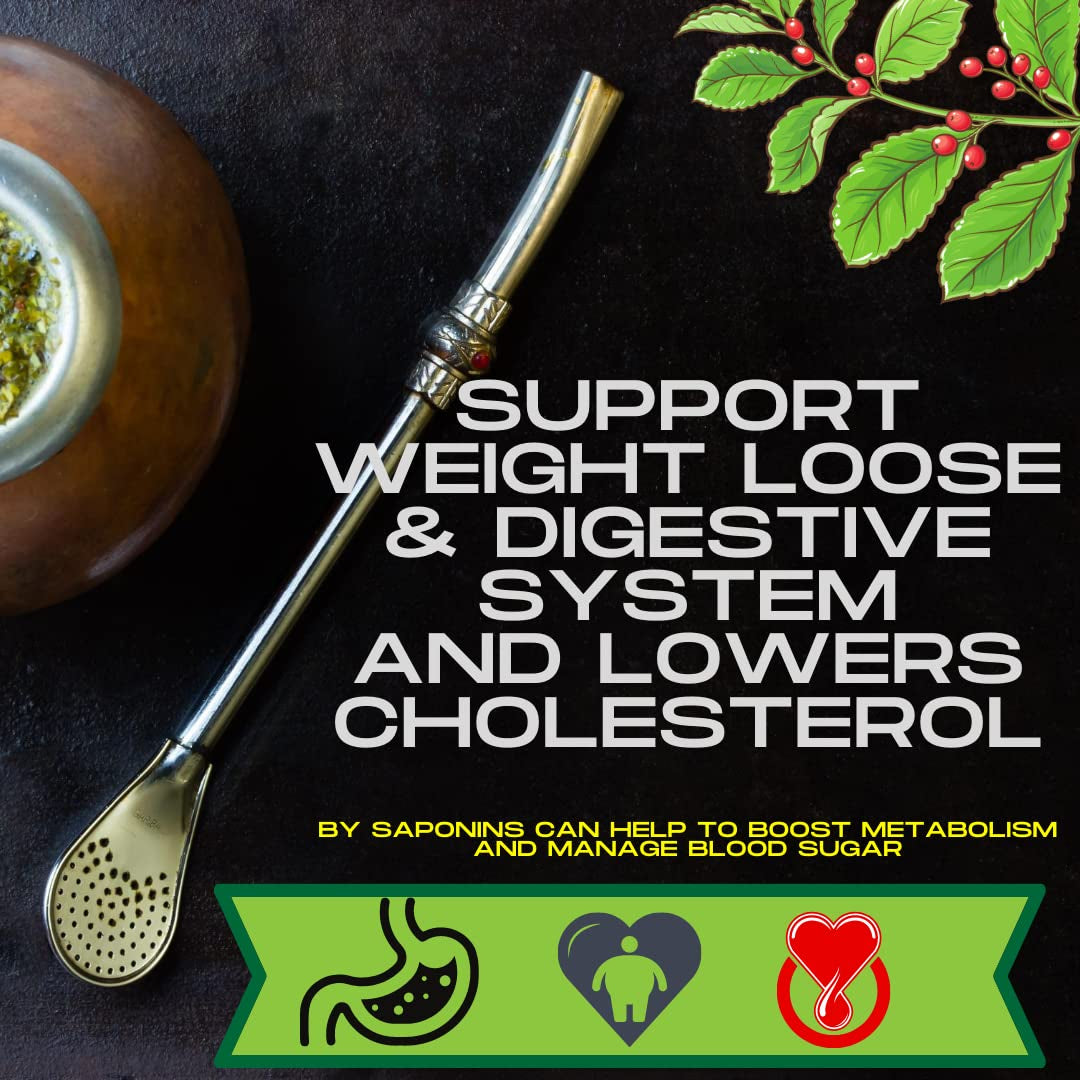 Mate Energy koffein tesæt | Yerba Mate Taragui Energite 500 g | Koffein Mate Te | Alternativ til koffein- og energidrikke | Yerba Mate te med hele blade 1 kg