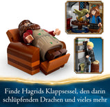 LEGO Harry Potter Hagrids hytte: Et uventet besøgssæt med 5 minifigurer og 2 dyrefigurer, gave til kvinder og mænd, magisk eventyrlegetøj, fantasisæt 76428 byggesæt Beuche den LEGO-Store