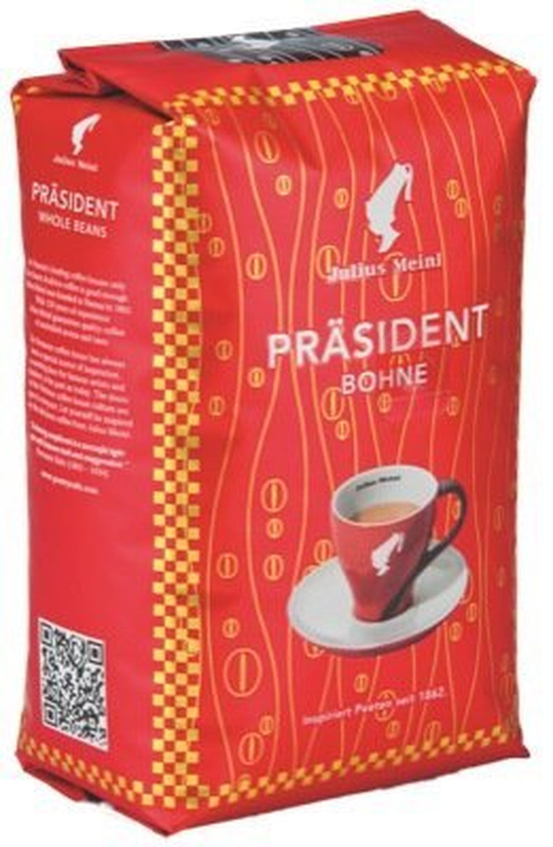 Julius MEINL President kaffe, hele bønner, 5 pakker á 500 g hver, i alt 2,5 kg