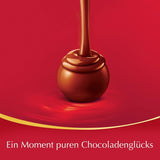 Lindor Chokolade Toppræsentation | 1718 g og chokoladebarer med marcipan | 25 barer x 50g i et tællerdisplay | 1250 g | Ren marcipan overtrukket med mørk chokolade | Chokoladebarer