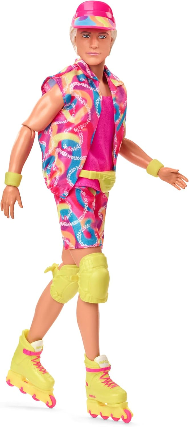 Filmsamlerobjekt Barbie Ken-dukke med retrostil skøjtetøj og rulleskøjter, JBJ51, [Multicolor]