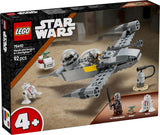 LEGO Star Wars 75410 Mandos og Grogus N-1 Starfighter legetøj med Mandalorian, Grogu og R5-D4 minifigurer, inklusive byggebar søjle, rumskibsstartsæt til drenge og piger fra 4 år Byggesæt Beuche den LEGO-Store
