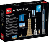 LEGO Architecture New York City-sæt, Skyline-modelsæt med World Trade Center og Frihedsgudinden, Håndværk til voksne, Hjem- og kontordekorationer, Gaver til kvinder og mænd 21028 Byggesæt Besuche den LEGO-Store