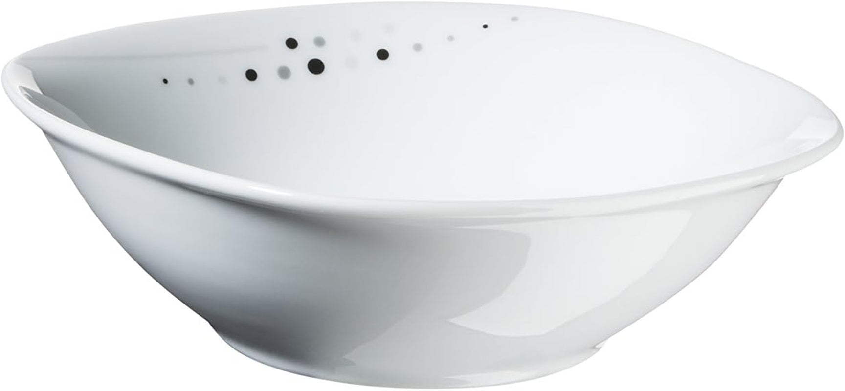 Mäser Fadilla Series 42-dele kombineret porcelænssæt 6-personers porcelænsstel Hvid Sort Grå