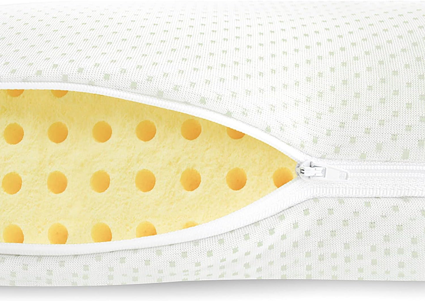 Mister Sandman Ergonomisk pude 40X80, Nakkepude med Aloe Vera pudebetræk, Visco-pude Perfekt til mave-, ryg- og sidesovere, Memory Foam-pude Cervikale ortopædiske puder Naty Shop