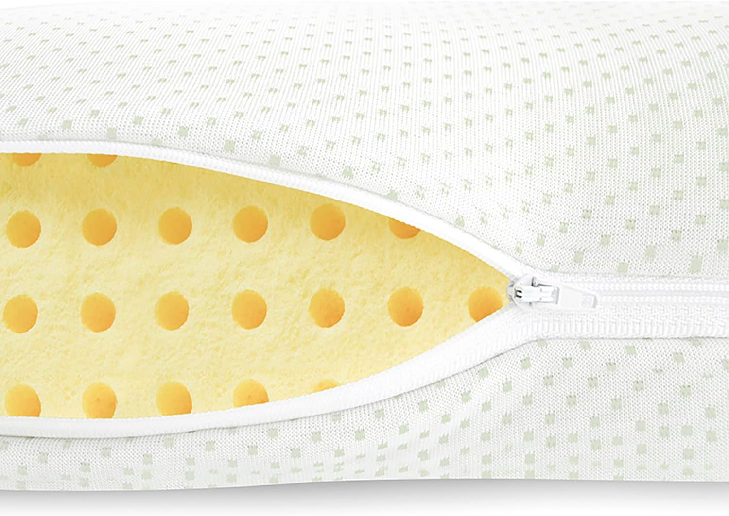 Mister Sandman Ergonomisk pude 40X80, Nakkepude med Aloe Vera pudebetræk, Visco-pude Perfekt til mave-, ryg- og sidesovere, Memory Foam-pude Cervikale ortopædiske puder Naty Shop