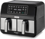 Kenwood Khealthy Twin Airfryer, 8L (2X4L), dobbeltkammer, 8 programmer, Dual Cook & Sync Finish-funktion, touchskærm Apparater Naty Shop Standardtitel