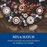 Villeroy & Boch - Toy's Delight saucesæt, 4 dele, serveringsfad med skåle, julesovssæt, legetøjsborddekoration, serveringsbakke, skåle, juleservice, premium porcelæn
