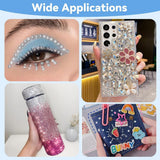Harz Strasssteine ​​4200 Stk Strass Kristalle 1Mm-5Mm Gemischte Kinder Bastelsachen Kit Mit Strass Mit Picking Pinzette Und Stift Für DIY Nägel Kleidung Kunsthåndværk Gemischt Becher Party (A)