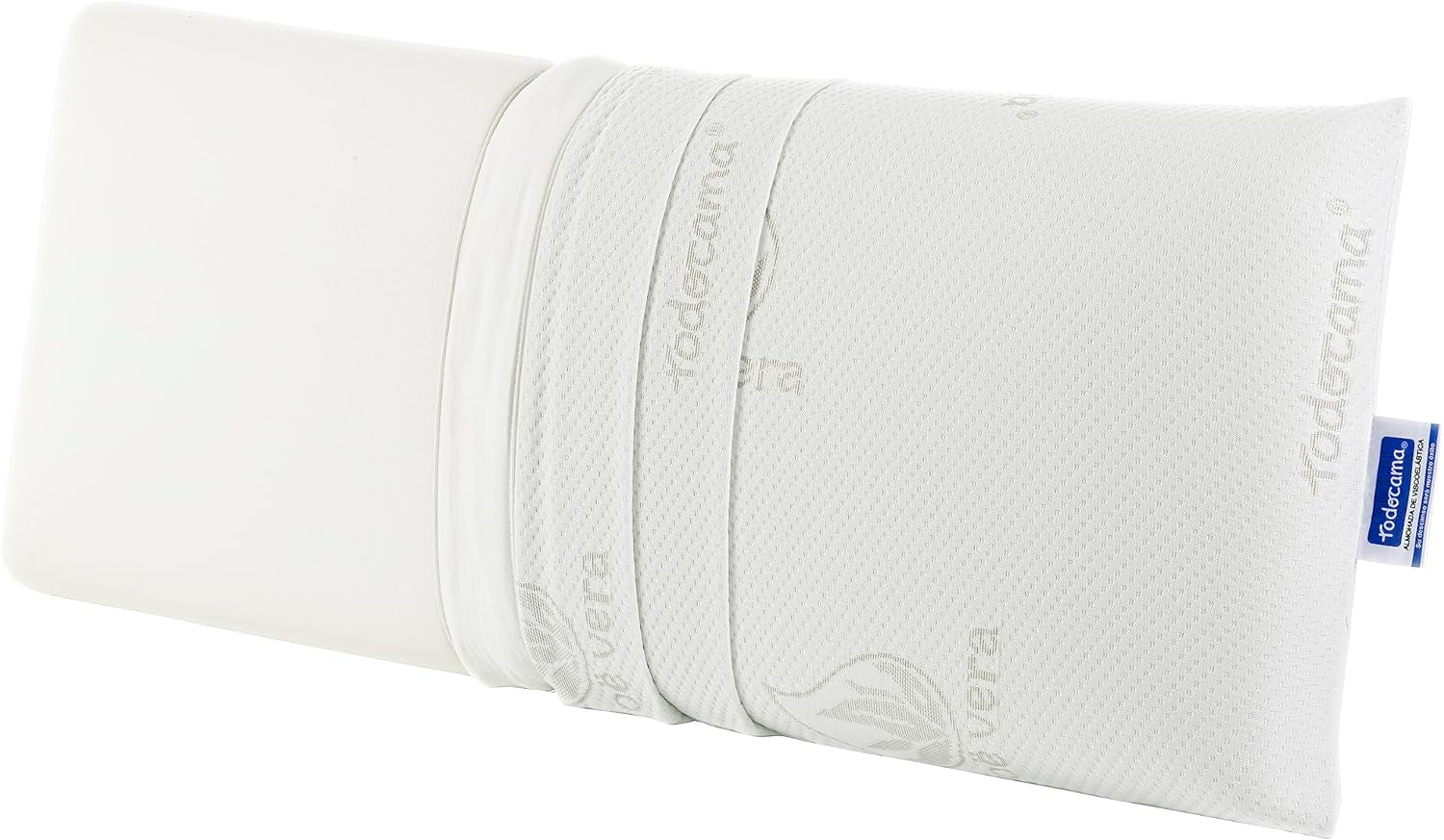 Todocama - Memory pude, aloe vera, 2 stk, 70 cm, hvide Naty Shop standard puder