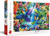 Trefl 10880 Hummingbirds in the Tropics 1000 Piece - Gør-det-selv fuglepuslespil, kreativ underholdning, for voksne og børn 12+, Flerfarvet puslespil Naty Shop Standardtitel