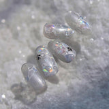 Glitter Nail Stickers Sommer Vand Bølger Stjerneklar Nail Art Fantasy Hav Vand Bølger Negle Designs Negle Stickers Havvand Waves Negle Accessories Negle Art