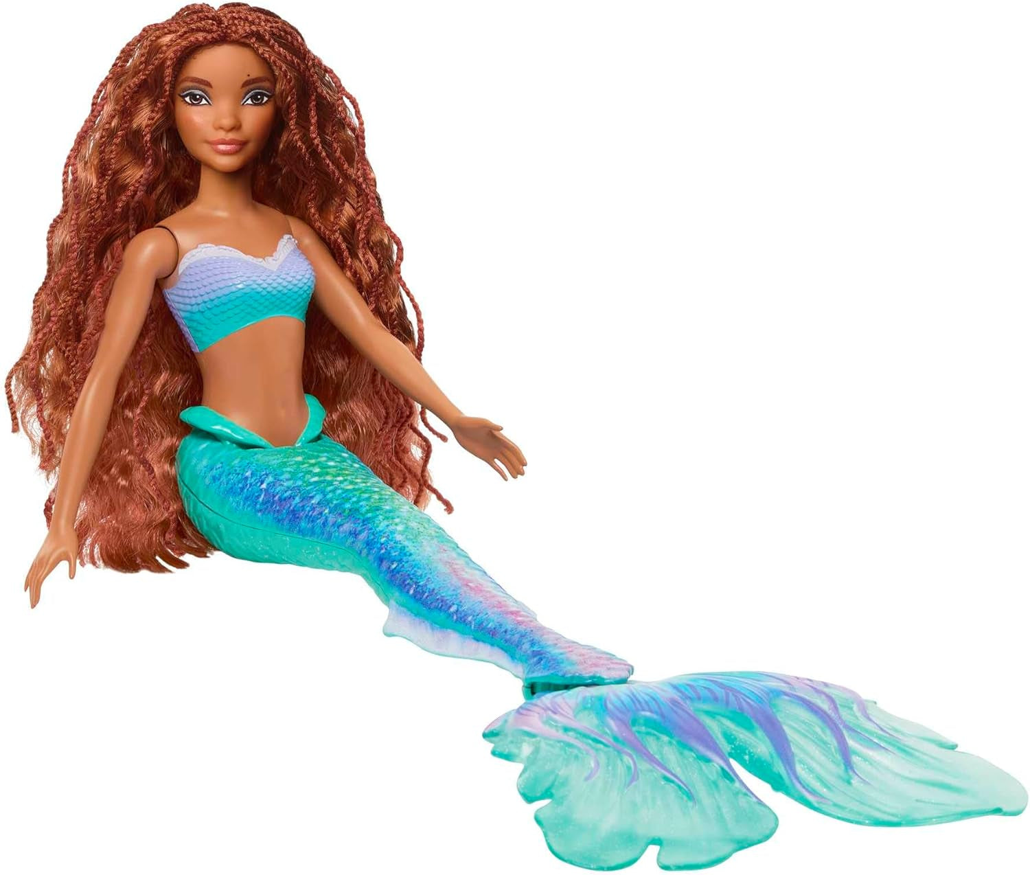Mattel Disney Ariel - Den Lille Havfrue Dukke, Inspireret af The Little Mermaid Movie, Mermaid Toy, Positionable, Disney-gaver, Legetøj fra 3 år og opefter, HLX08