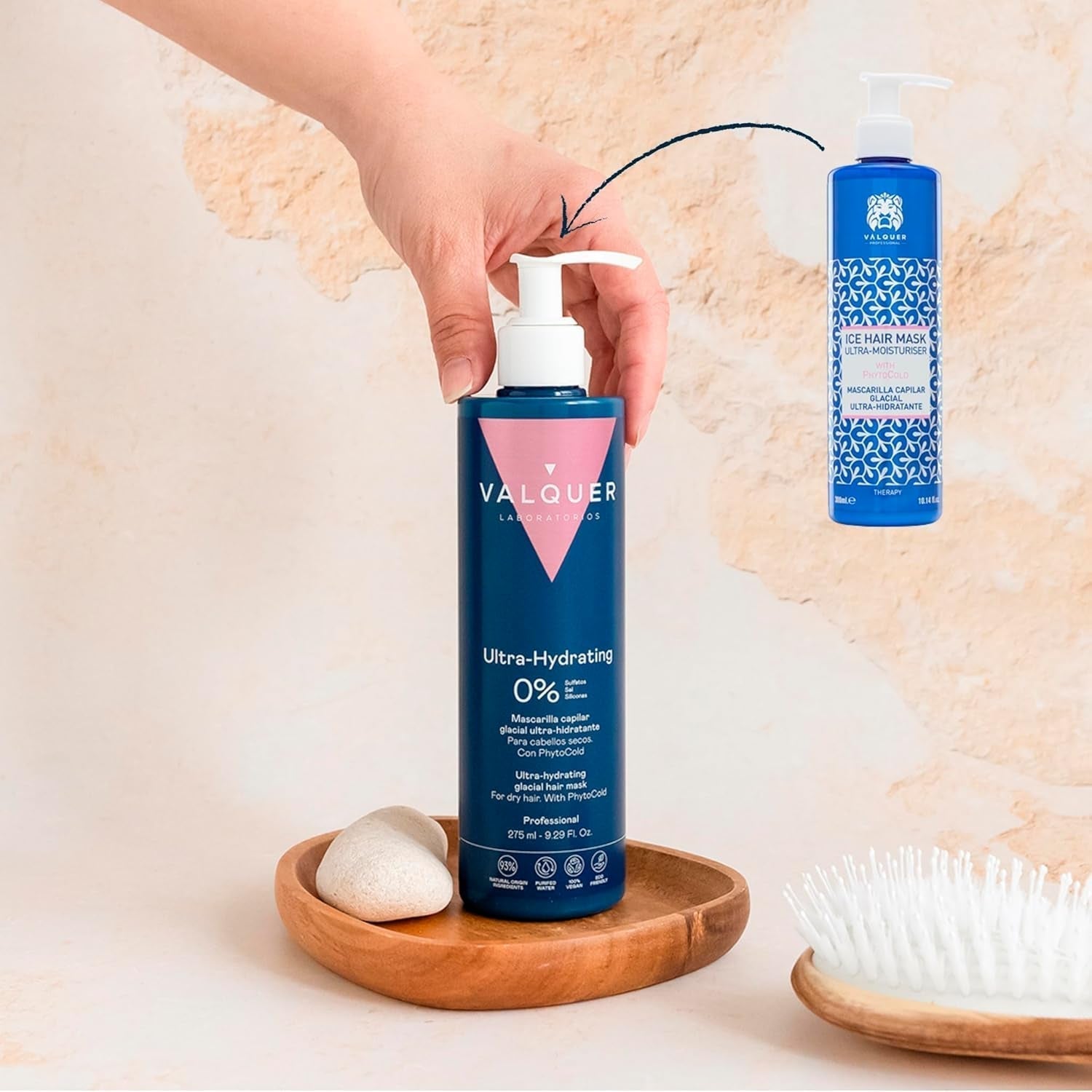 Valquer Profesional Ice Hair Mask - Ultrafugtgivende hårmaske uden sulfater, salte og silikoner Naty Shop hårmaske