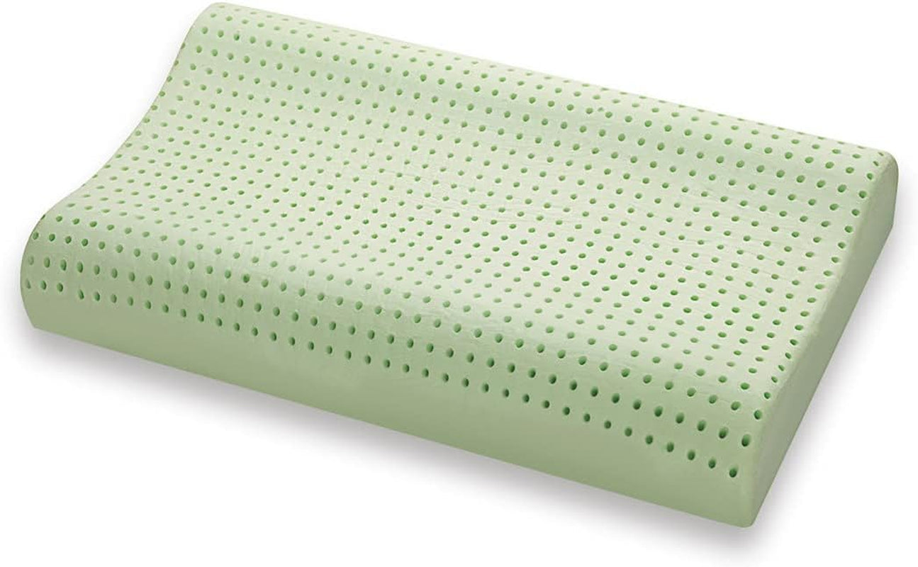 Marcapiuma Green Natural Urte Memory Foam Pude 2 stk Standard Puder Naty Shop Hilsen 1X Doppia Onda Modern