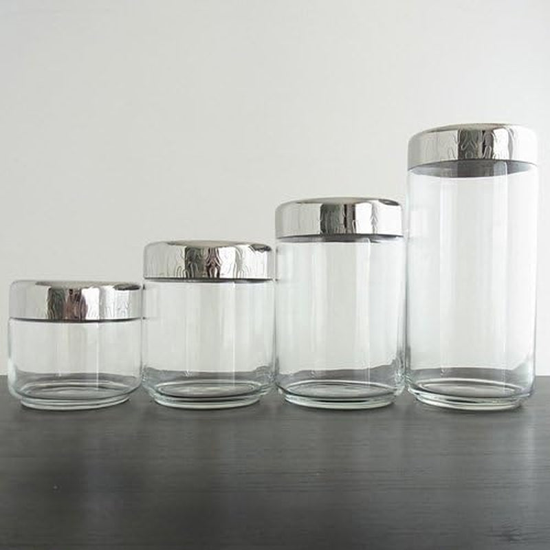 Alessi MW21/75 Coated glas køkkenkrukke 75 cl Mad opbevaringskasser Naty Shop