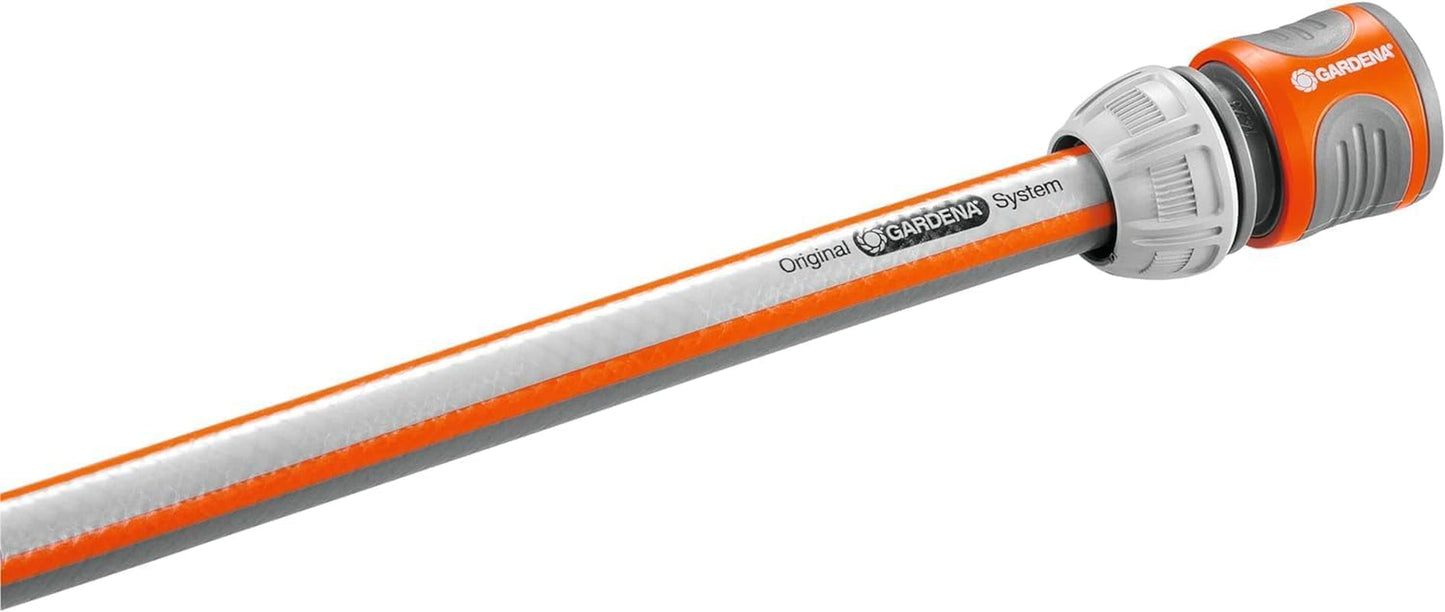 Gardena 13 mm (1/2 tomme) og 15 mm (5/8 tomme) slangestik: Push-in tilslutning til slangeende, fordybninger til fastspænding, nem montering, pakket (18215-20)