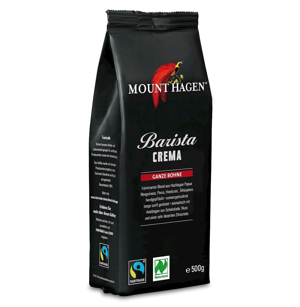 Barista Creme Kaffe Hele Bønner Økologisk FT Naturland 500g