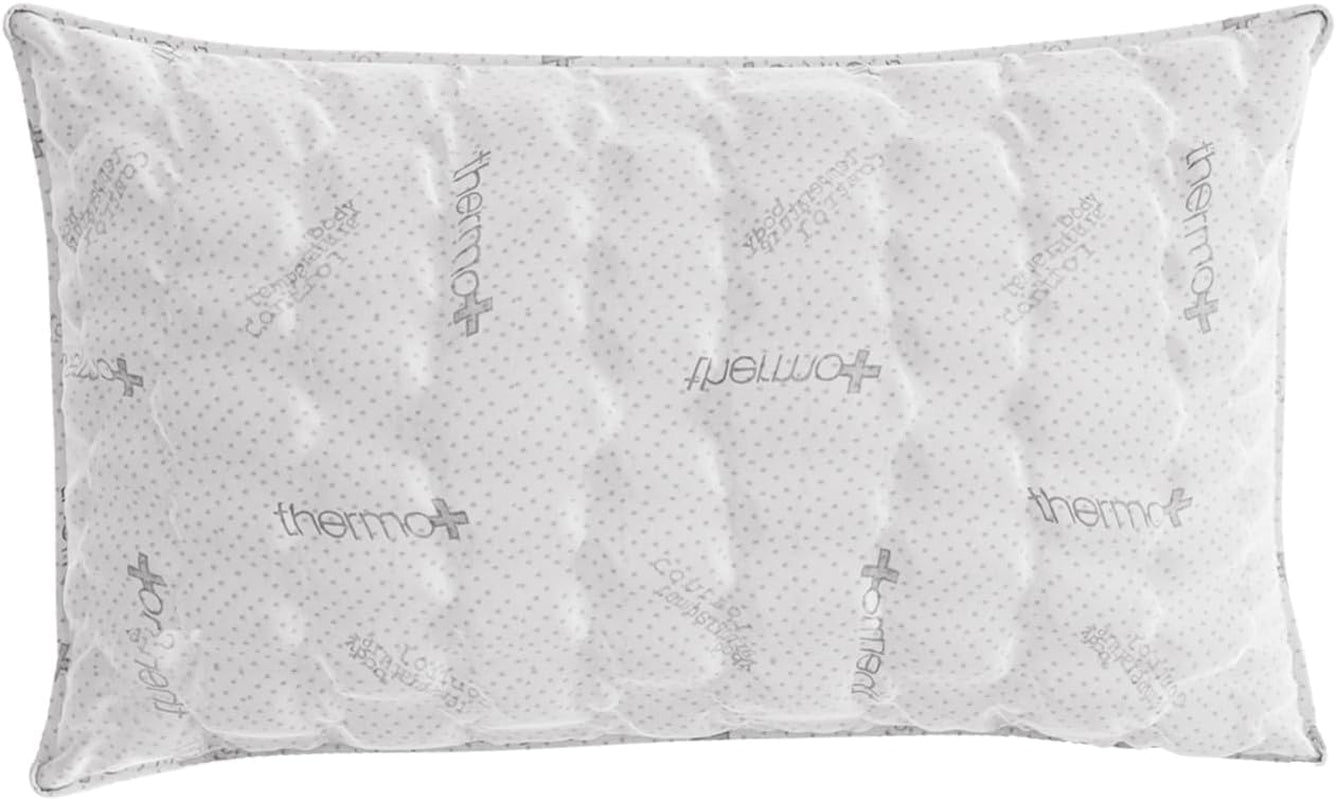 Italiensk sengetøj MB Home Italia, pude, biokeramik, lysegrå, 45 x 75 cm Standardpuder Naty Shop Termocontrol