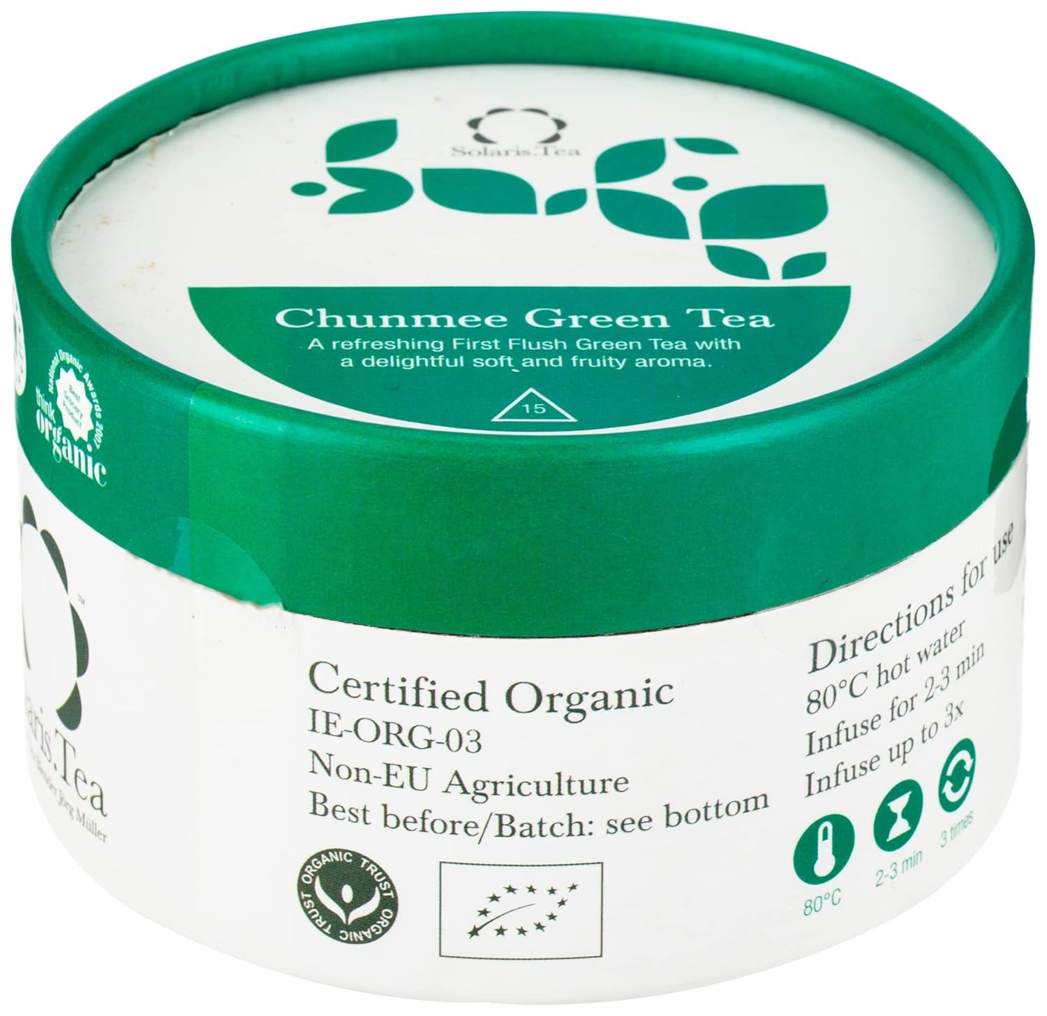 Økologisk jasmin grøn te 15 silke teposer 1 pakke (1 x 30 g)