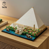 LEGO 21058 Arkitektur The Pyramid of Cheops Byggesæt til håndværk som kreativ hobby, gaveidé til voksne, mænd, kvinder, mor, far, kreativ aktivitet, berømte landemærker Samling Byggesæt Besuche den LEGO-Store
