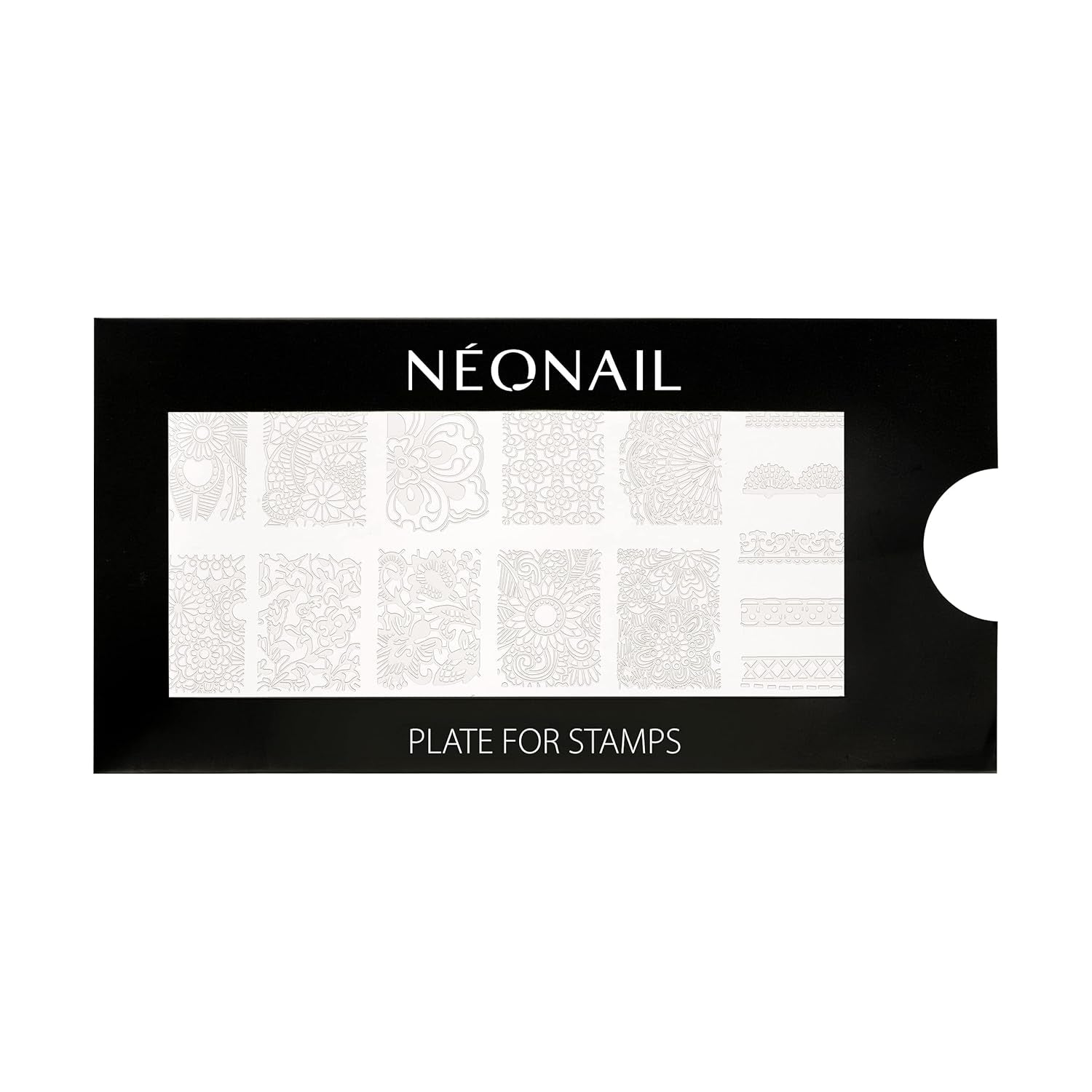 NÉONAIL Nagel Stempel Mit Schaber - Nägel Selber Machen - Nail Art Stempel - Nageldesign Für Nagel Schablone - French Nails Stempel - Silikon Nagelstempel