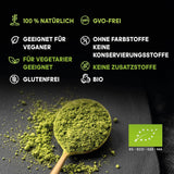 Japansk Matcha te, premium kvalitet, pulver. 100% naturlig. Reducerende grøn te, kraftfuld afgiftningsmiddel og antioxidant. Rendyrket matcha - Oprindelse: Japan (100 g)