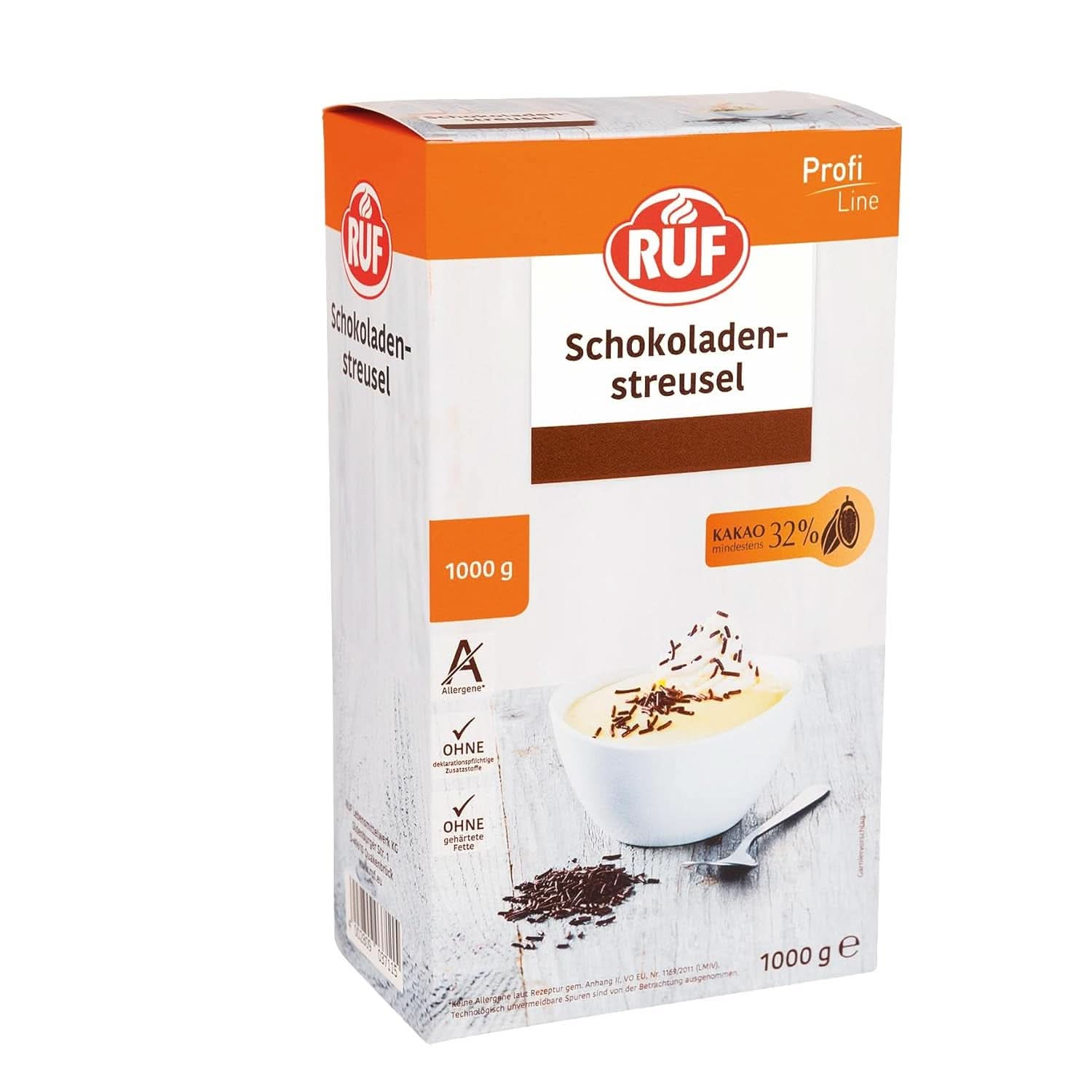 RUF regnbuefarvet sukkerdrys, 1 kilo drys Naty Shop Chokolade Vermicelli