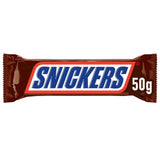 Snickers Chocolate Bar Peanut Caramel 5 Bar Pack | Snack fodbold | (1 x 5 x 50 g)