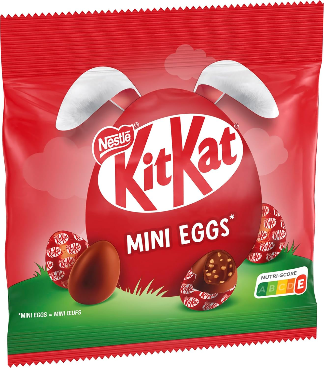 NESTLÉ Mini-æg, små mælkechokoladeæg med cremet fyld og sprøde stykker, 1 pakke (1 x 89g)