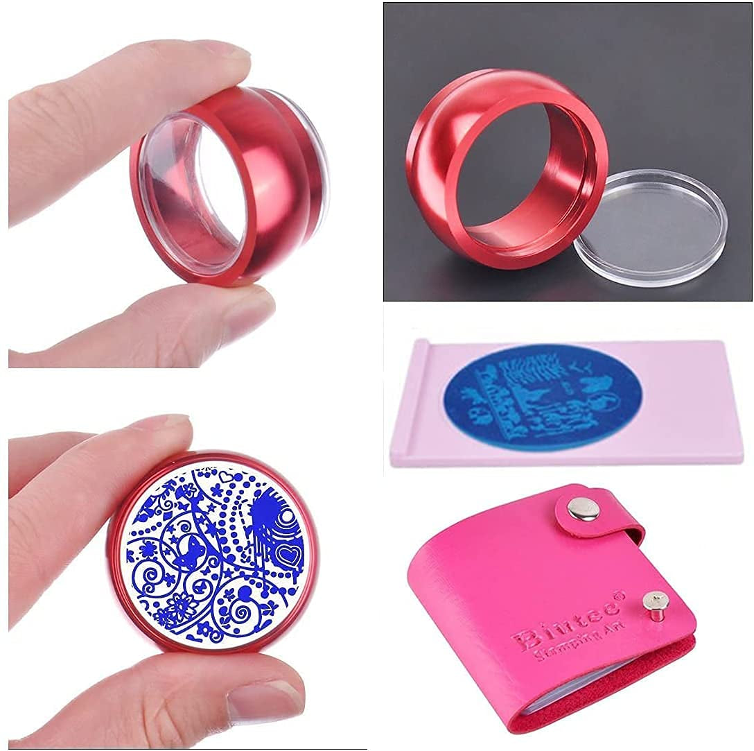 Biutee Nail Stamper 30 stykker Nail Stamp Sæt Negle Template Nail Stamping Dyr Blomster Billeder Nail Stamping Plade med 2 Stempler 2 Skrabere Negle Design Accessories Fransk Nail Stamp